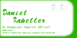 daniel kapeller business card